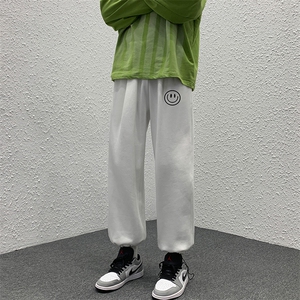 K13224-P35  可束脚加厚加绒运动裤男大码宽松直筒卫裤男图片