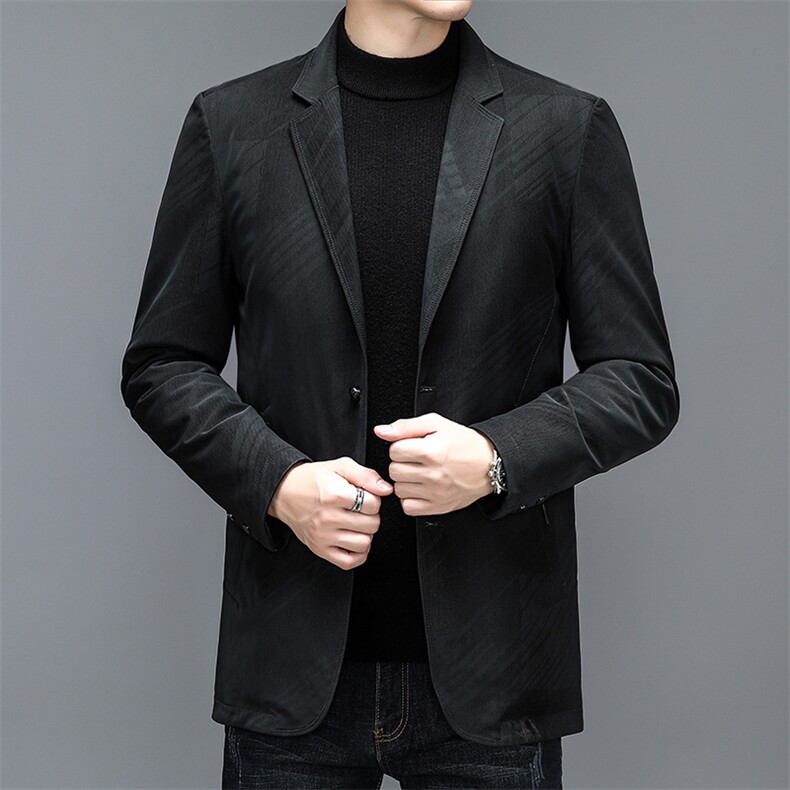 CH9628钱塘2020-2中年男士商务休闲简约百搭冬季厚款西服P185图片
