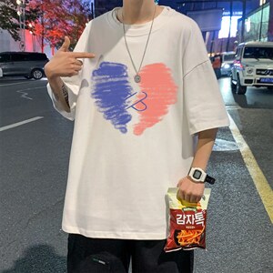 电商DSA028-DT21P71 棉 P20 2023新款圆领印花短袖男 控38图片