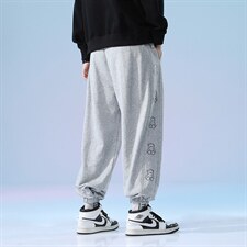 日系2024秋冬款个性卡通印花束脚运动休闲潮牌卫裤8803-P50控69，男装休闲裤，星座914-3