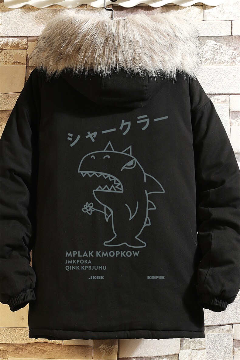 MM48092-P130冬季大毛领衣男士大码加厚袄男服砖墙挂拍,男装棉衣,电商A040A