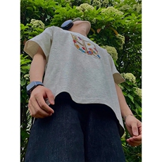 万针全刺绣工艺高品质260克双纱纯棉美式高街短袖T恤特P33，男装T恤，电商A486-1