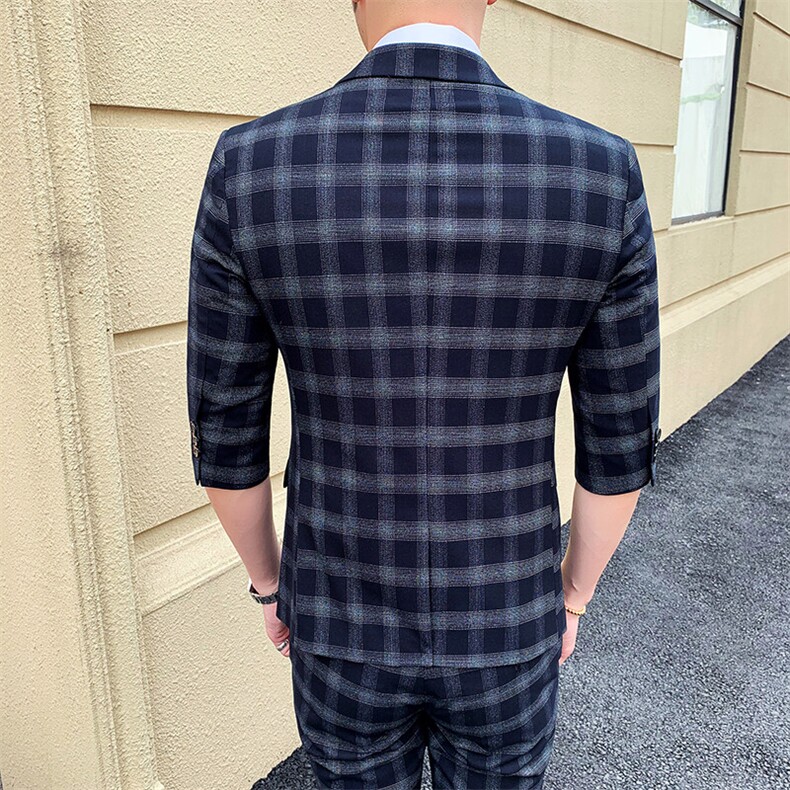 夏季男西服套装西装上衣70马甲30裤子45货号X42,男装西服,星座1012