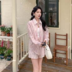 【新款现货】粉色防晒套装088-6620p125k178，女装套装/套裙，2C088