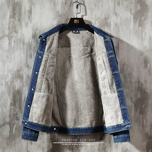 秋冬季牛仔外套男韩版潮流夹克加绒休闲百搭大码衣服1608-P95图片
