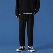 秋冬卫裤高弹健康布聚酯纤维WK10-1特批22,男装休闲裤,星座718-1