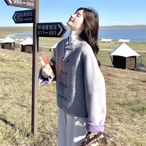 现货主推风双面呢大衣女外套P265-K365图片