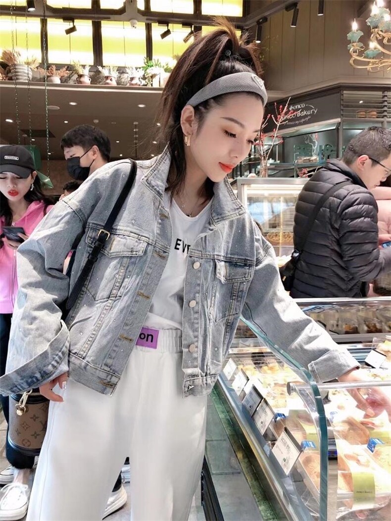 韩版牛仔外套，女装，一杭