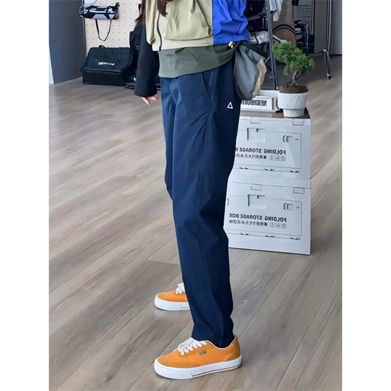 美式藏青色锥形冲锋裤男春秋季防风户外登山运动裤子直筒工装长裤，男装休闲裤，星座310A-4