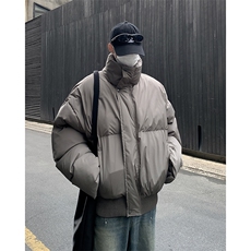 F13-P802024冬季潮牌加厚立领棉衣外套美式复古保暖短款面包服男，男装棉衣，星座512-6