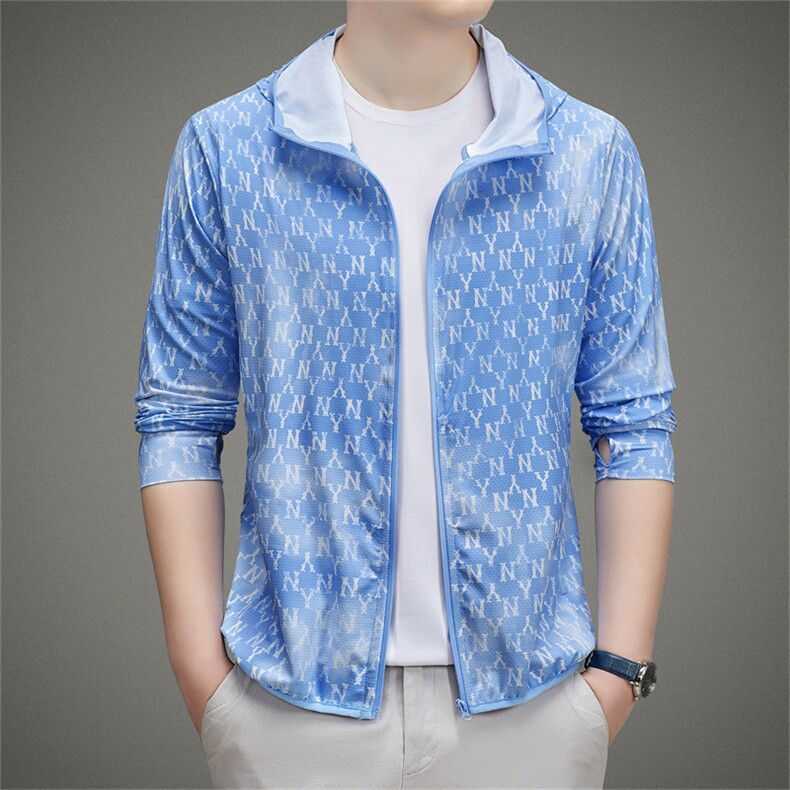 夏季男士户外防晒衣皮肤衣长袖连帽外套超薄防晒服图片
