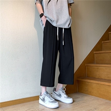 D232A-CF21-P35重磅垂顺冰丝七分裤短裤，男装牛仔裤，电商D232A