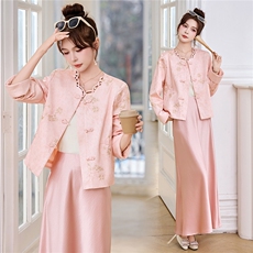 新中式G风外套女2026春季新款复古刺绣提花设计感时尚气质外套，女装短外套，卡杰菲