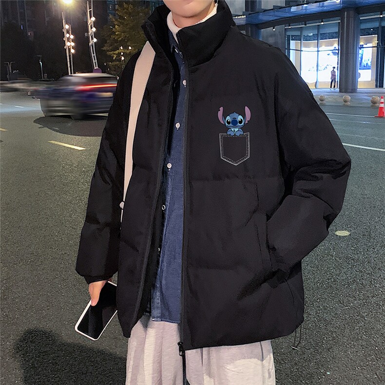秋冬新款韩版加厚保暖立领宽松棉服外套男MY2057P115控135,男装棉衣,电商A268A