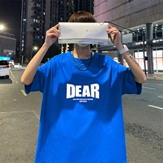 22潮新款港风男士休闲百搭印花青少年短袖圆领T恤1210-2-6605-P15，男装T恤，星座1816-2（原1210–2）