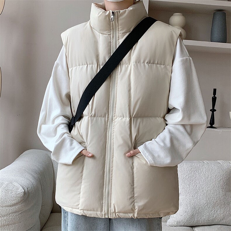 冬季叠穿无袖棉马甲男宽松加厚棉服坎肩外套M2902-特P50控98,男装背心/马甲,电商A001