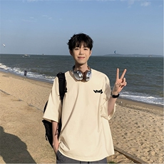 得物直播品质220克纯棉精梳xz605-dcm124-特p20控38，男装T恤，星座605(原A050)
