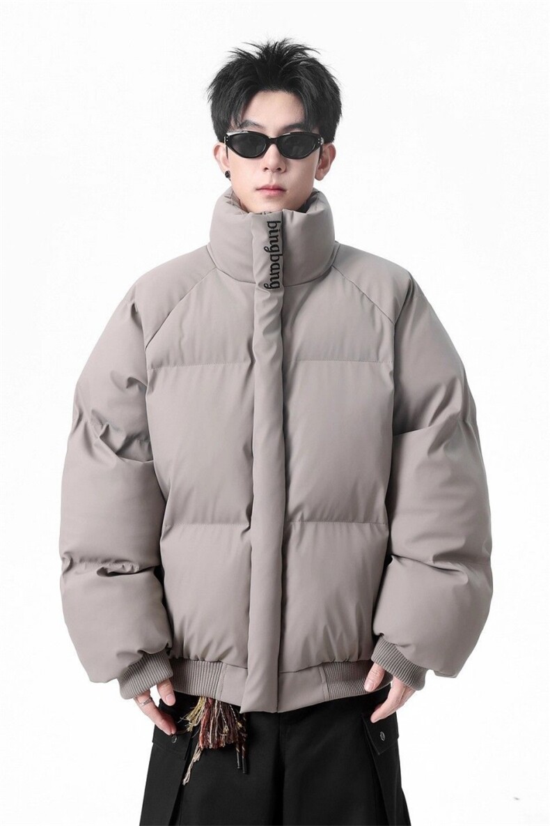 网图潮牌刺绣PU皮棉衣男女立领棉服百搭保暖外套310A-MY968-P78,男装棉衣,四季星座310A