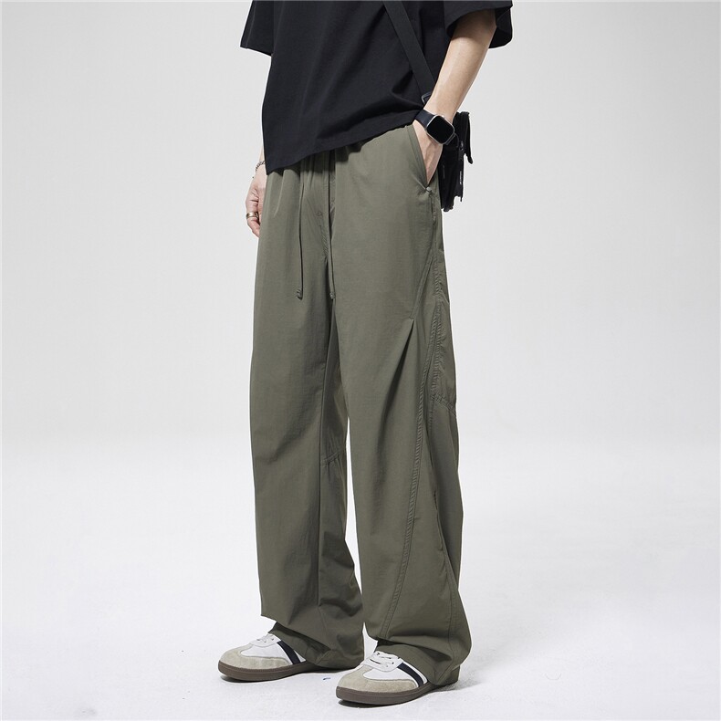 限价109】2026新款纯色休闲直筒裤净版春秋男新款弹力工装阔腿裤,男装工装外套,电商D215