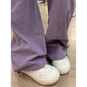 【网图】紫色飘带速干工装裤男夏季美式机能登山裤子WWKZ21-P48