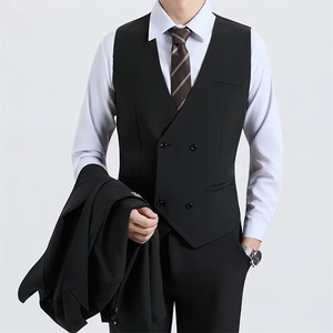 男士西装马甲休闲打底西服背心外套大码M-4XL MJ08 P45图片