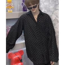 春夏衬衫男夏日遮阳防晒透气发型师镂空长袖衬衣男C307，男装防晒衣，星座1116A（原606A-3）