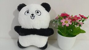 大熊猫可爱人形精品八寸娃娃机公仔毛绒玩具（整袋起售），米特毛绒玩具厂
