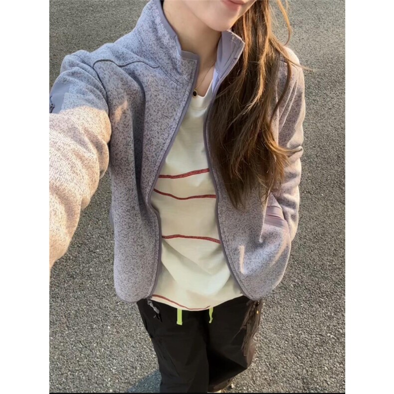 网图现货情侣户外运动立领开衫抓绒休闲夹克外套男女W56-P70,男装夹克,星座1505