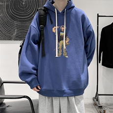 连帽卫衣男大码胖子帽衫大号运动服WY2419-P35，男装卫衣，电商A040
