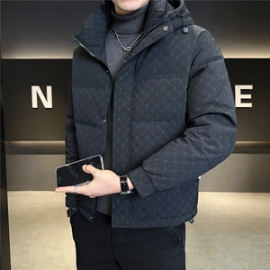 6629-L-4XL-P225标50绒店主风店主风男士常规休闲连帽羽绒服图片