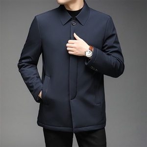 秋冬新款棉服男翻领中年男商务厚棉服休闲冬外套HPN9815-1-P200图片