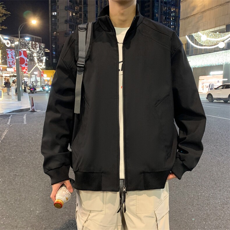 双拉链飞行夹克男美式立领外套春季新款户外冲锋衣潮JK02625-P73,男装夹克,星座308B-2