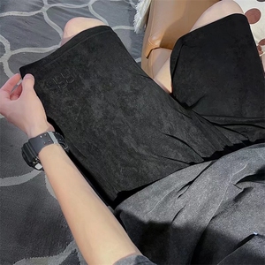 休闲裤宽松型潮流百搭青春流行运动裤春秋时尚潮牌男直筒五分裤图片