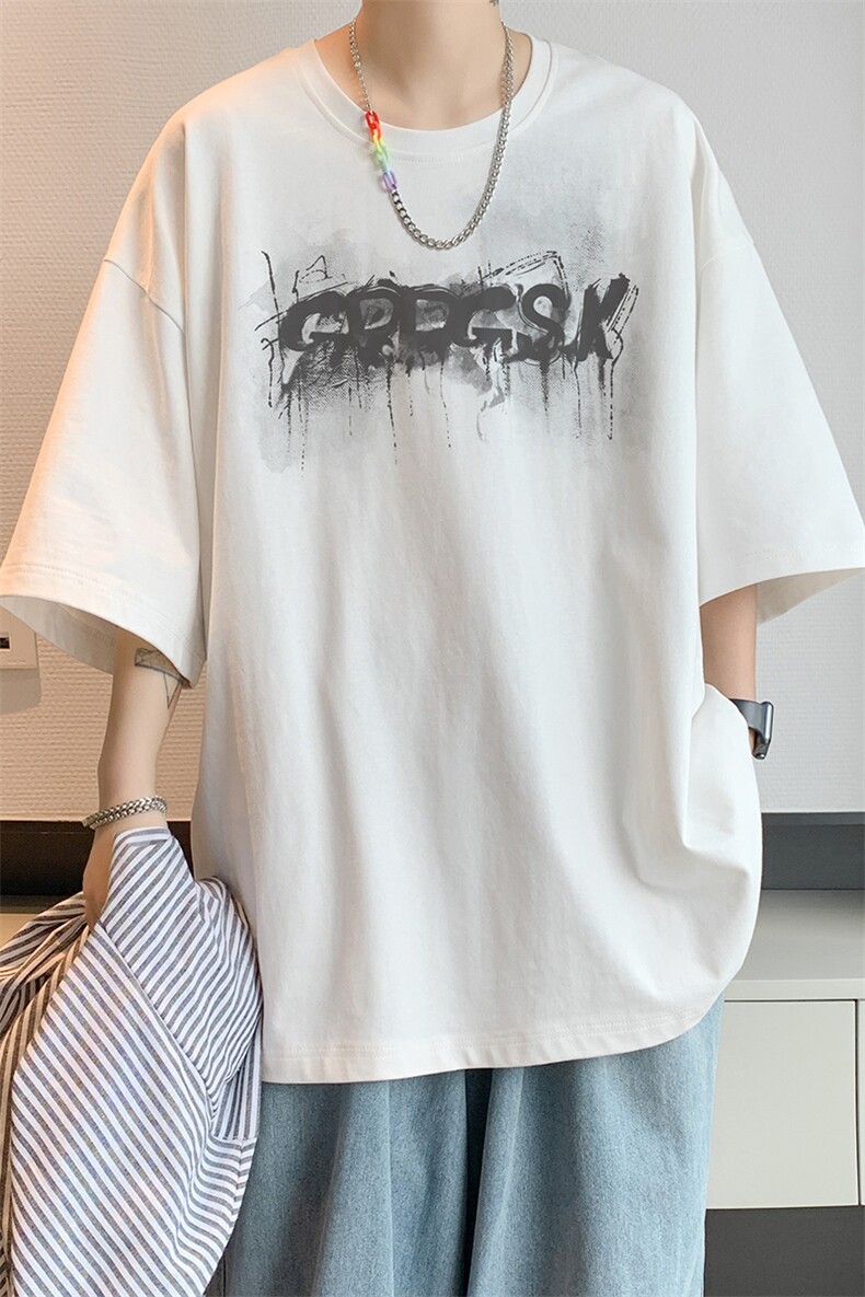 已注册/夏季新款内景ins韩版百搭短袖T恤男潮宽松打底DT00580/P25,男装T恤,电商B316