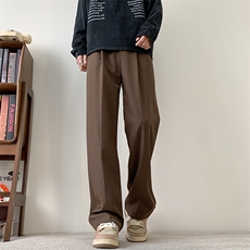 现货主推款加大码直筒垂感纯色西裤S-3XL310A-2BK315P45控68，男装西裤，星座310A-2