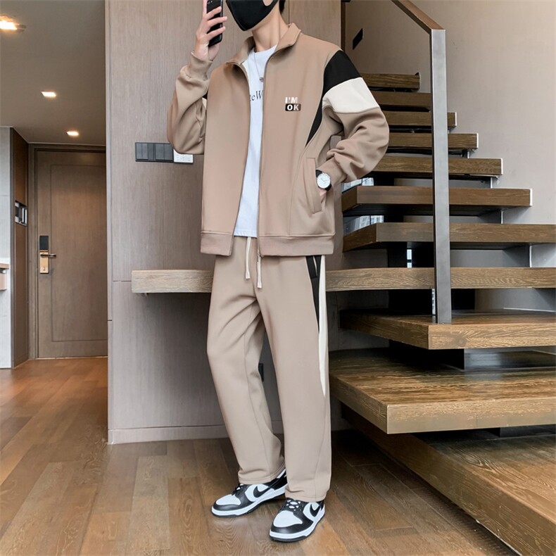 TH880-P85秋季新款男生套装学生夹克青少年上衣开衫大童裤子外套,男装休闲套装,星座507A（原星座306B-2）