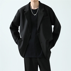 高级感小西装春秋季男士痞帅外套西服217-2-XF2302-P75，男装西服套装，星座217-2