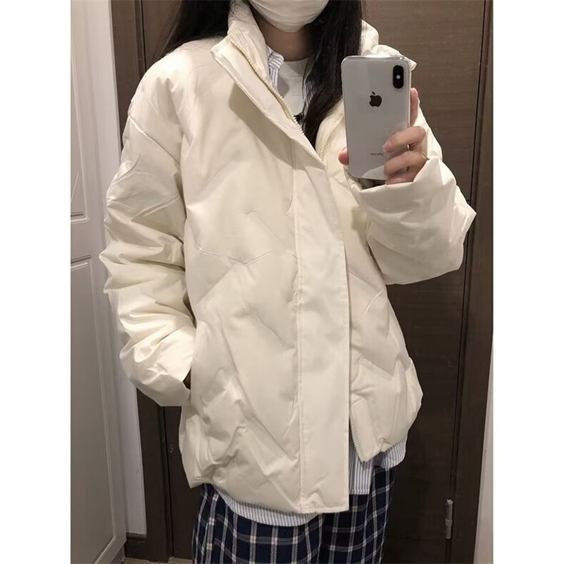 有货美式复古菱格棉服男冬季轻薄棉衣工装情侣面包服LY6608-P90,男装棉衣,星座1008