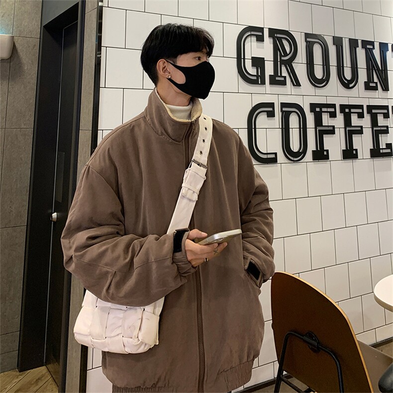 双面穿棉衣D2220-TP115控158冬季加绒两穿宽松可二开外套男,男装棉衣,电商A102-1