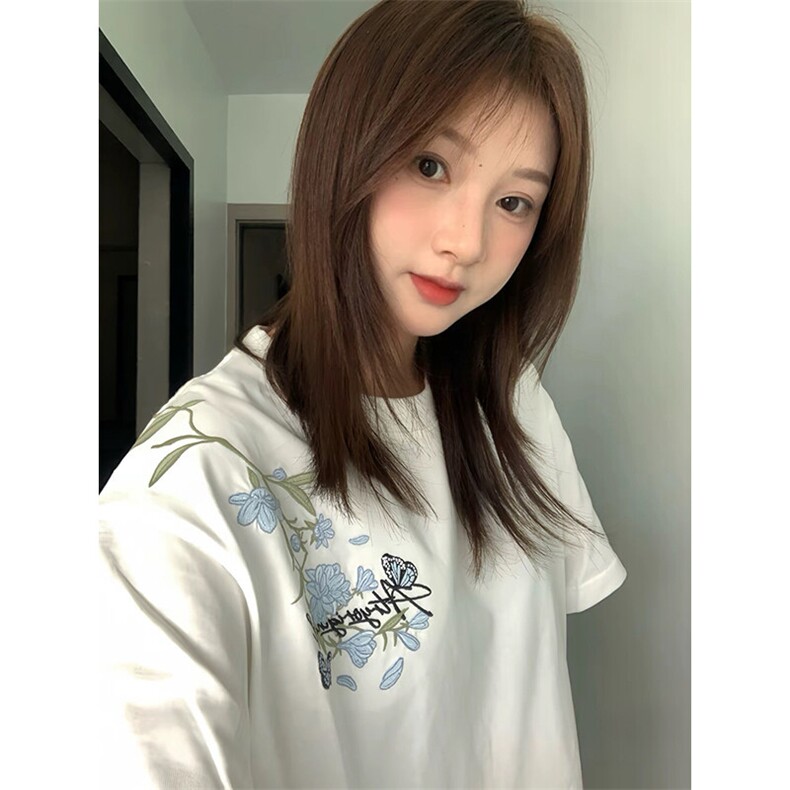 万针全刺绣解构设计260克重磅双纱纯棉高品质美式高街短袖T恤特35,男装T恤,电商A486