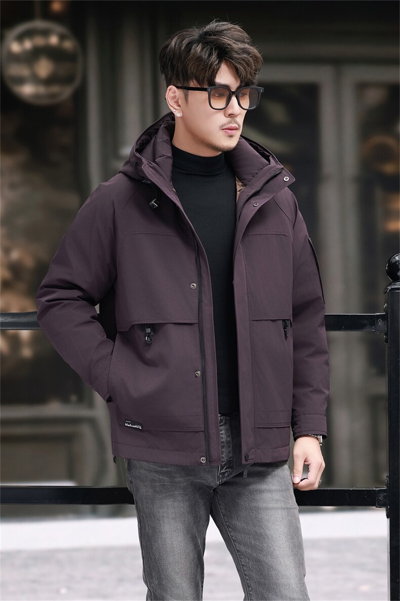 中青年羽绒内胆派克服大衣男士一衣三穿拆卸羽绒内胆派克服羽绒服,男装羽绒服,钱塘723