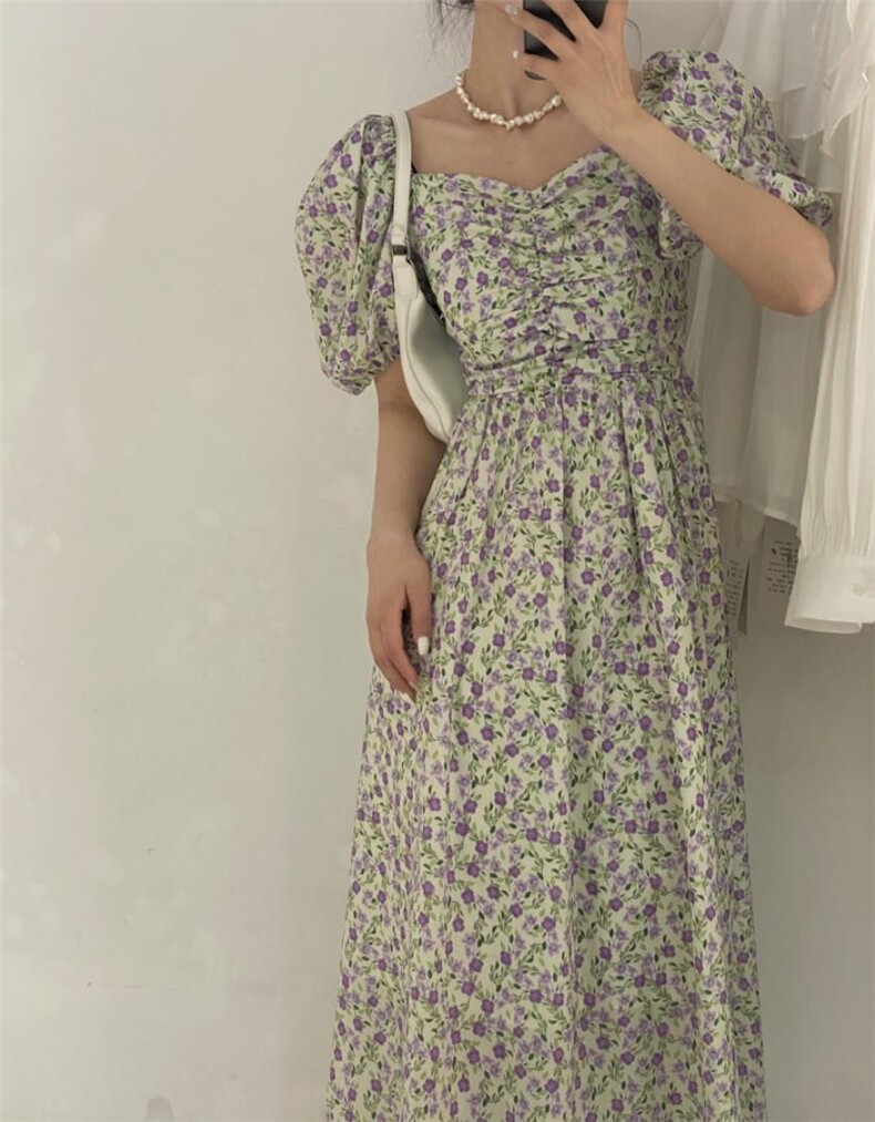 碎花长裙，其它，驿谷