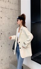 西装外套两个色m一XXL，女装西装，圣姿源