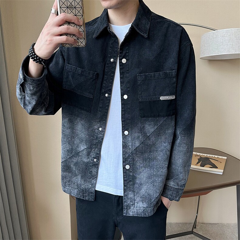 牛仔夹克男牛仔衬衫薄外套大货B321-2338,男装夹克,电商B321-1