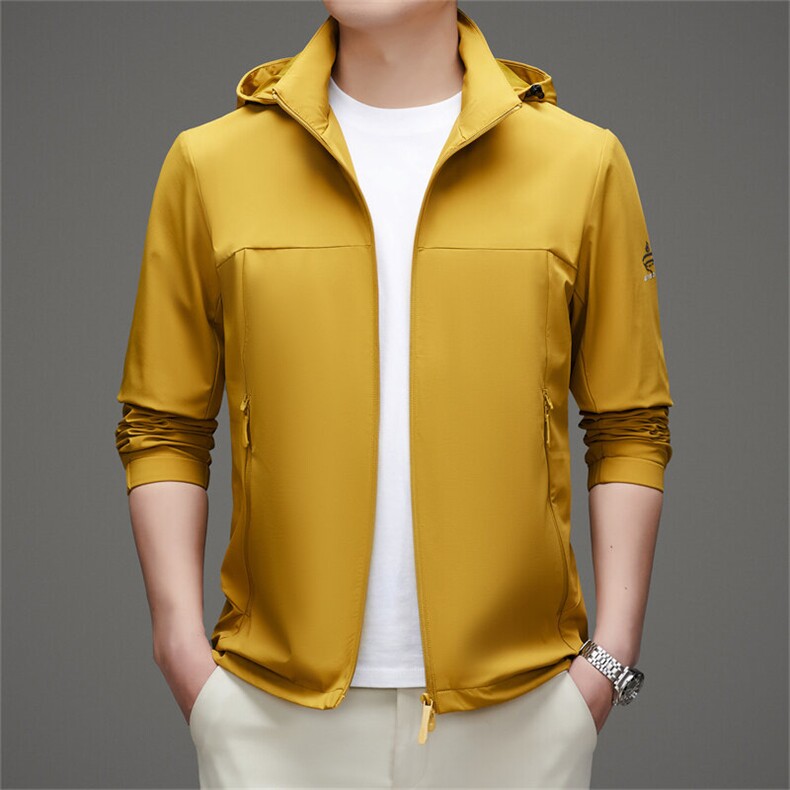 MJ-8611春秋男士薄款登山户外时尚休闲高品可脱卸帽夹克,男装夹克,电商B360