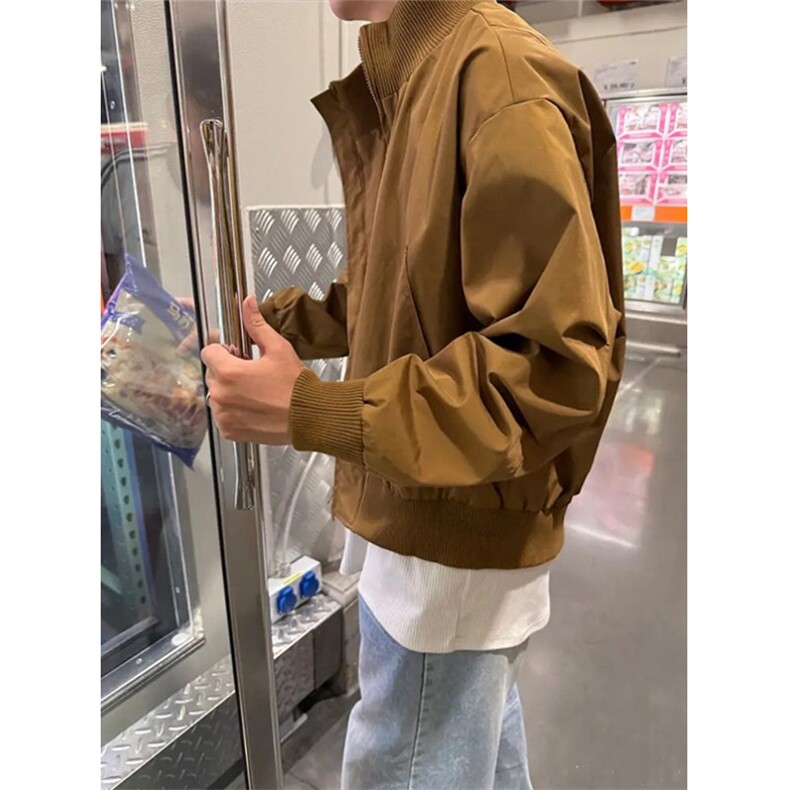 短款飞行员夹克男秋季三防立领冲锋衣外套高街棒球服J744,男装夹克,星座1116A（原606A-3）