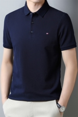 新款男士全棉短袖男款夏季POLO杉高档翻领商务半袖百搭中年爸爸装，男装T恤，电商B212（原钱塘6029）