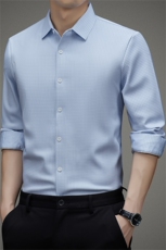 DZ9923钱塘2020-3中年男士商务休闲简约冬季厚款百搭衬衣P83，男装衬衫，钱塘207-3