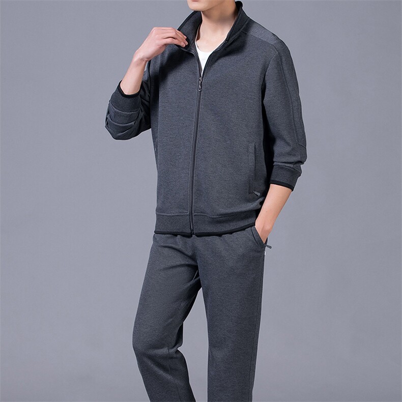 中年男士长袖立领外套男春秋潮流2023新款潮男装衣服夹克上衣春装,男装休闲套装,电商B212（原钱塘6029）