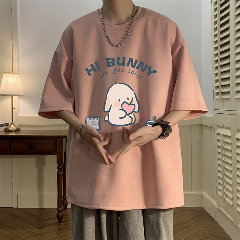 麂皮绒短袖t恤男大码半袖男JD82314-P25,男装T恤,电商A040